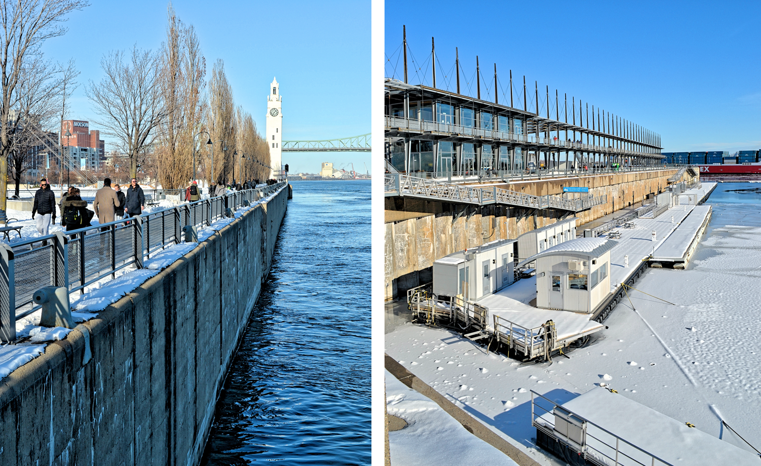 Old Port at Jacques Cartier pier in Montreal